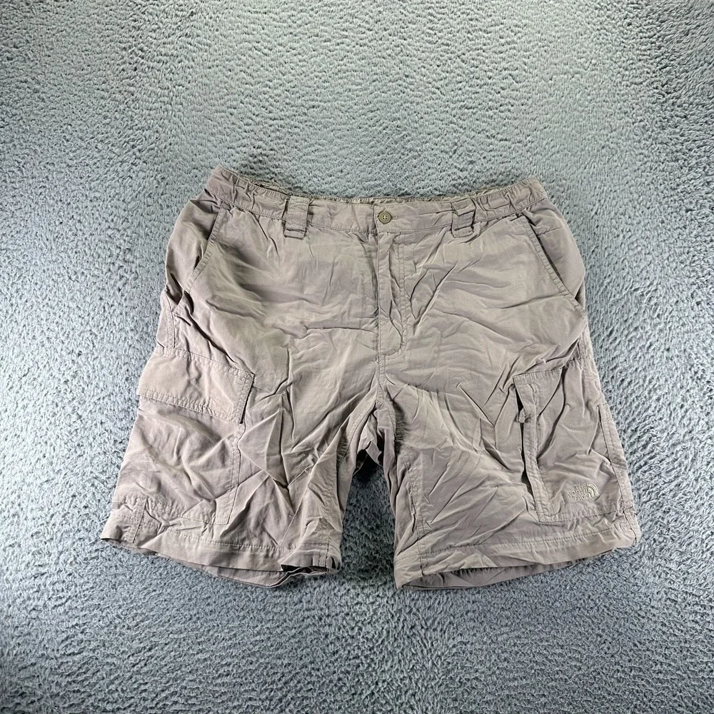The North Face Shorts Mens L Brown Cotton Cargo Utility Workwear Hiking Travel